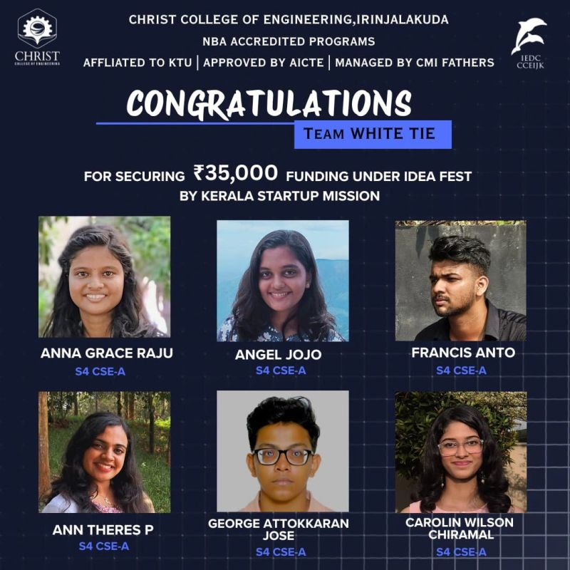Team White Tie receiving Idea Fest funding
